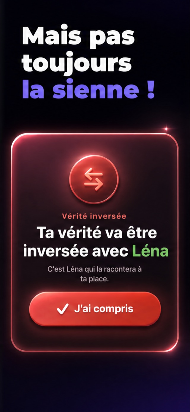 Écran du jeu Les Petites Vérités