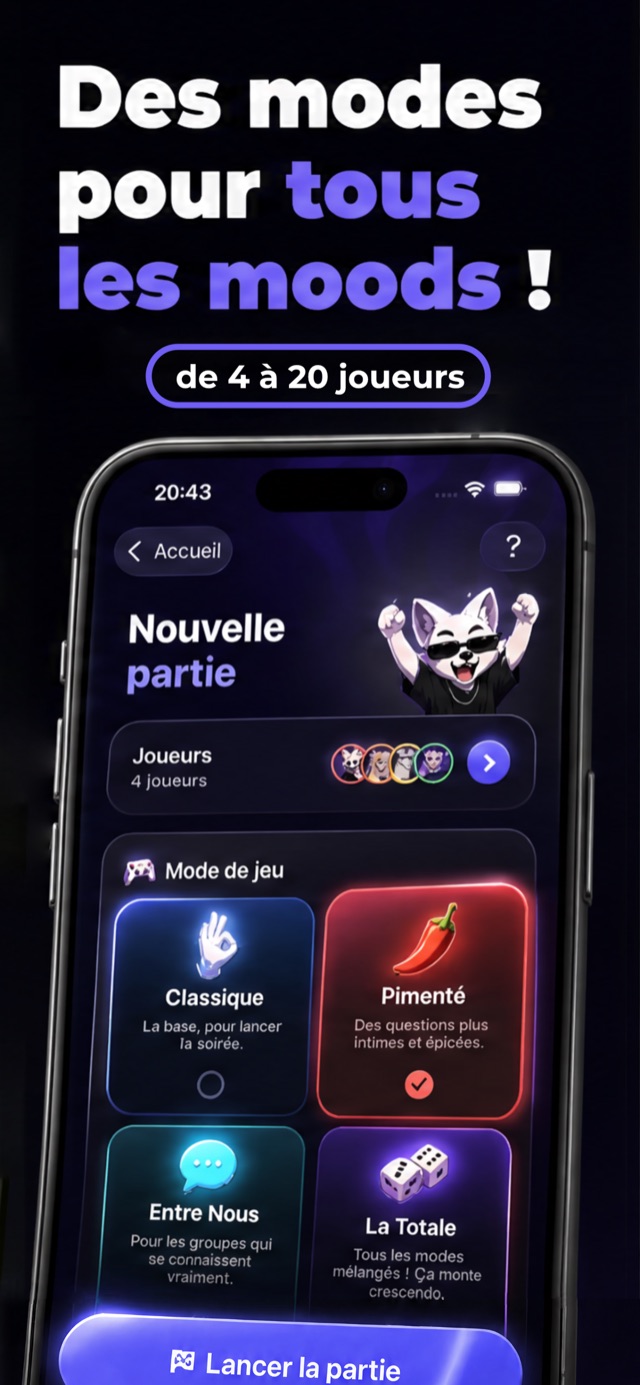 Écran du jeu Les Petites Vérités